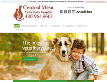 Tablet Screenshot of centralmesavet.com